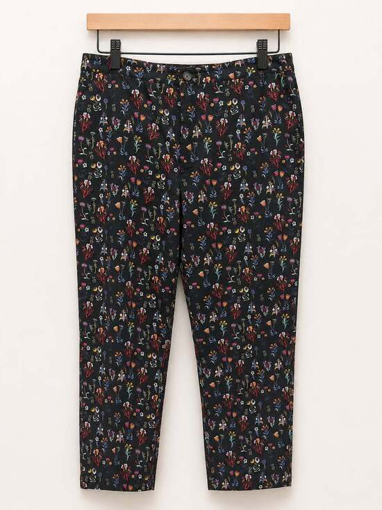 Marine Layer Pants - Marine Layer Floral Print Elastic Waist Pants XL